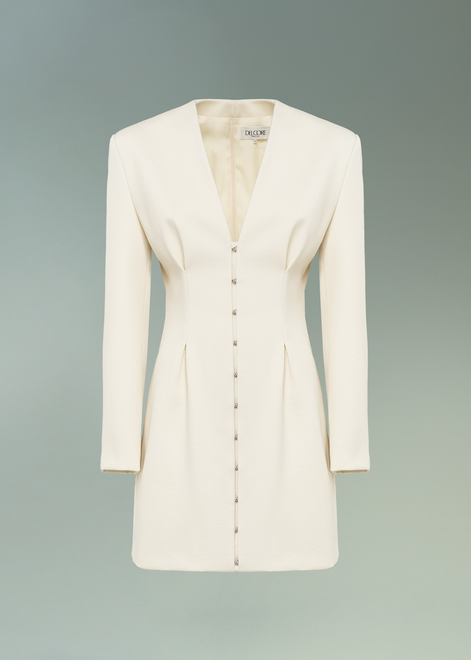 DEL CORE: DROPPED SHOULDER V-NECK MINI DRESS