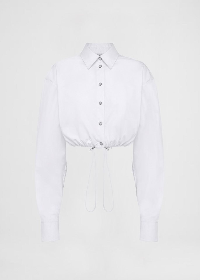 DEL CORE: CAMICIA CORTA CON COULISSE IN VITA