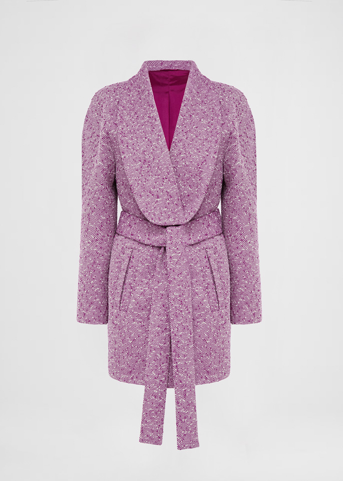 DEL CORE: CAPPOTTO CON COLLO A SCIALLE