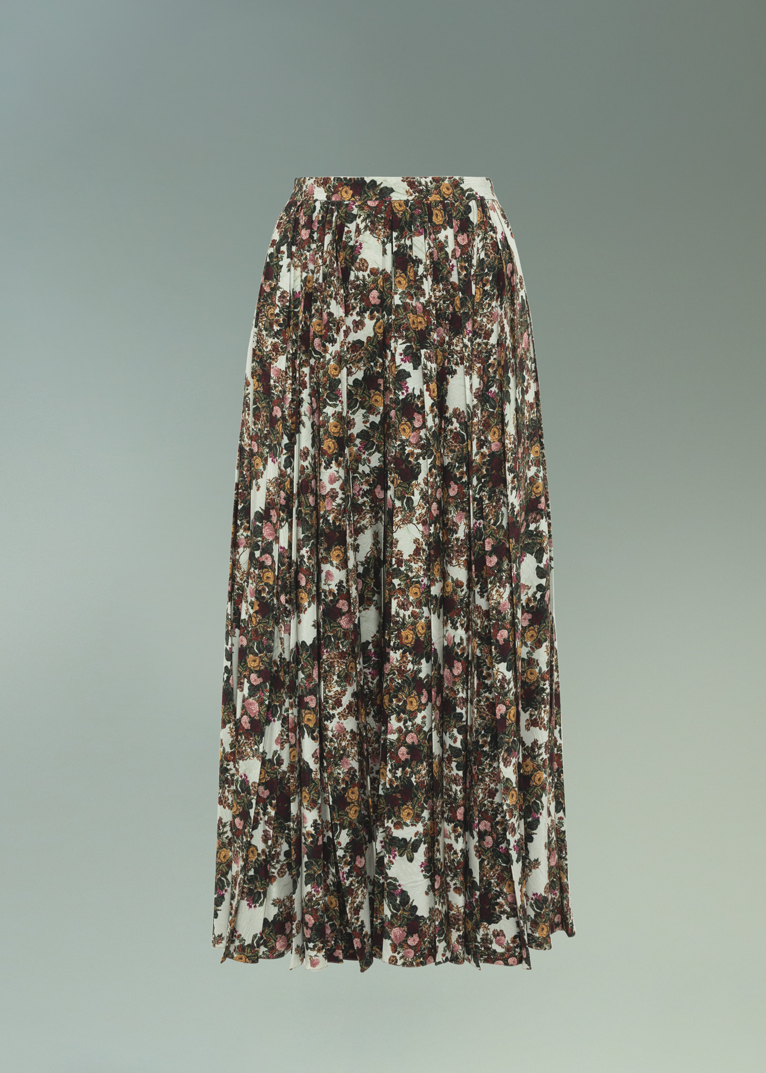 DEL CORE: IRREGULAR PLEATED WRAP SKIRT