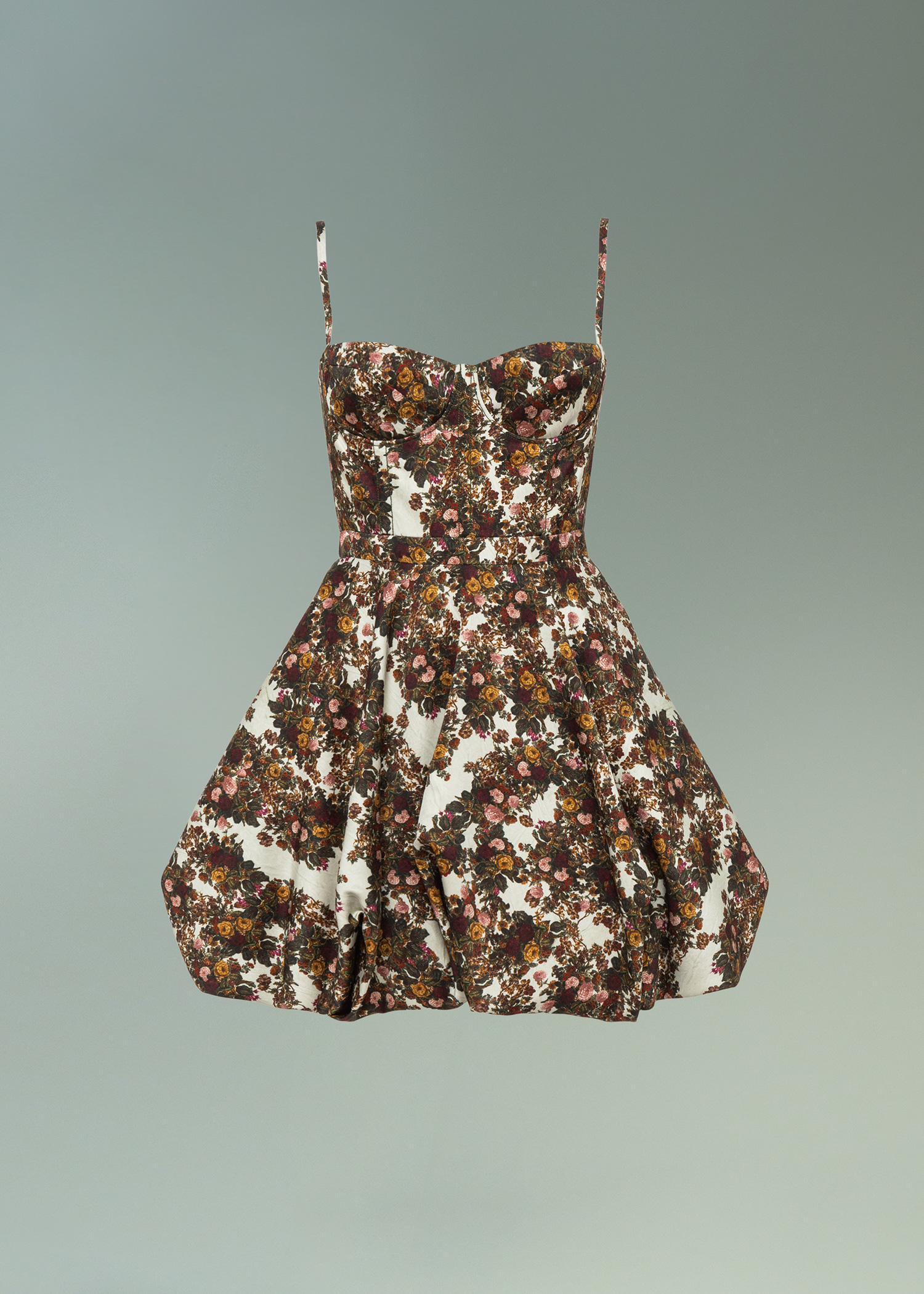 DEL CORE: BALLOON SKIRT CORSET MINI DRESS