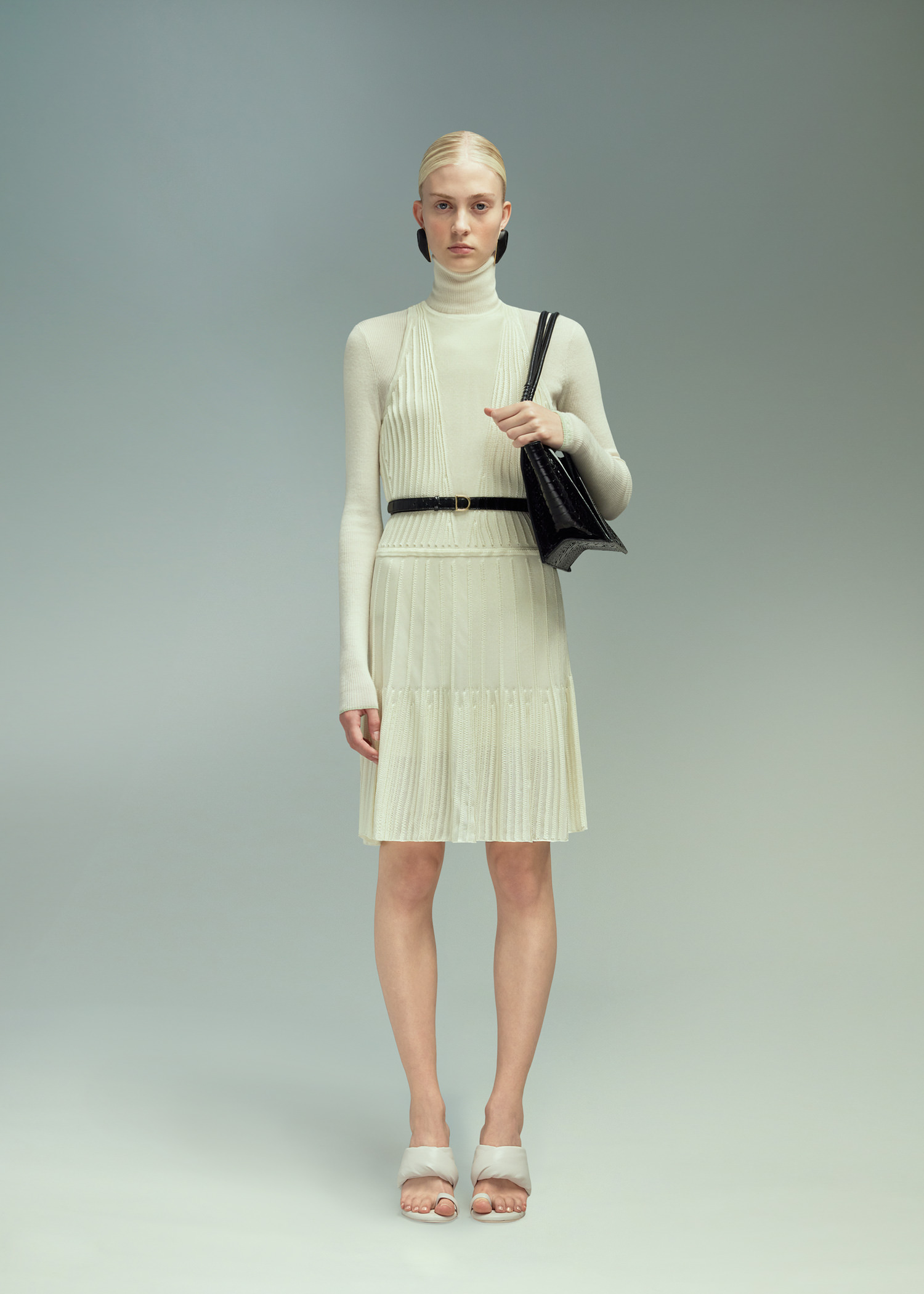 DEL CORE: MINI DRESS WITH TRANSPARENT SOLEIL EFFECT