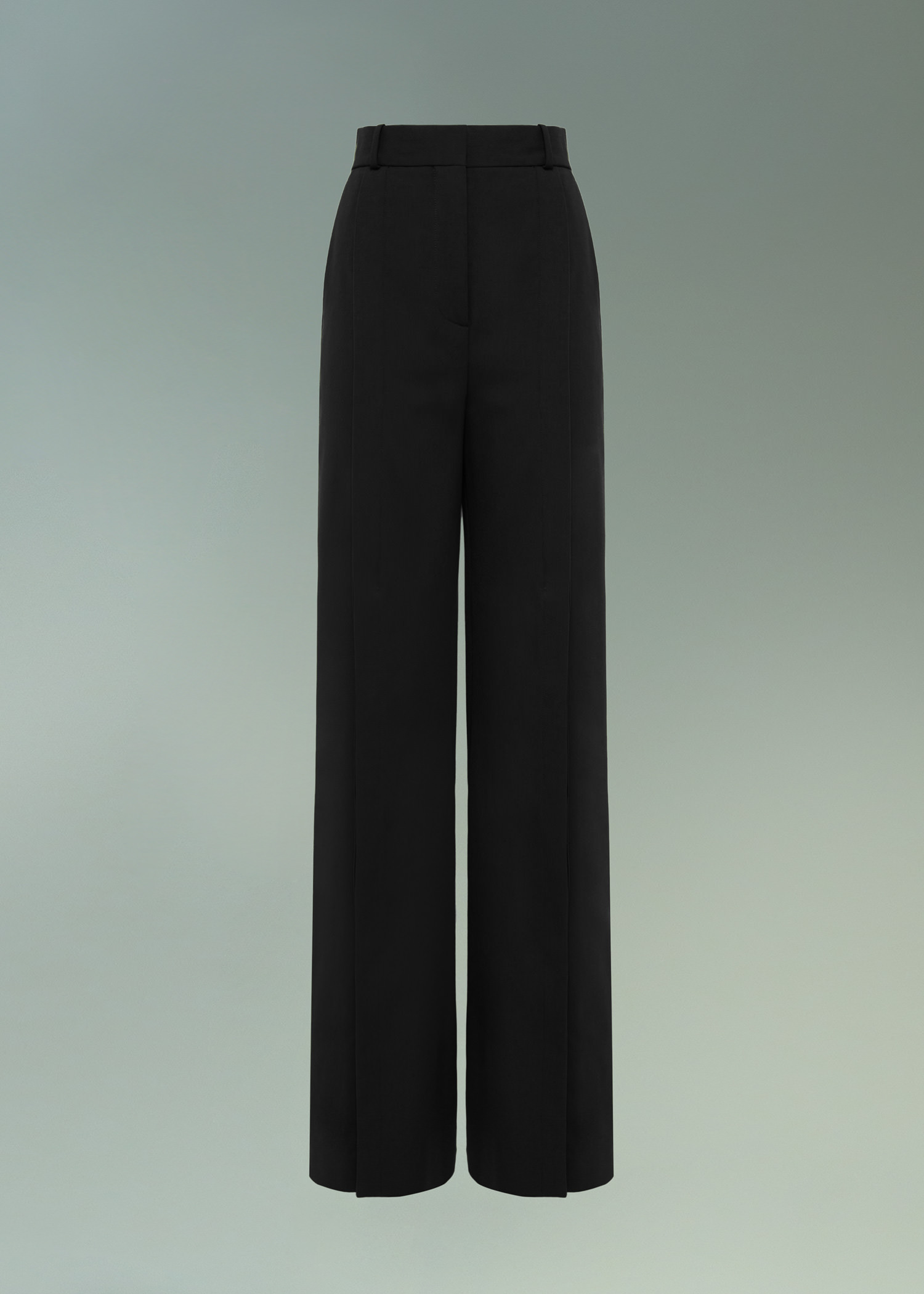 DEL CORE: WIDE LEGGED TROUSERS WITH BUTTON FRONT DETAIL