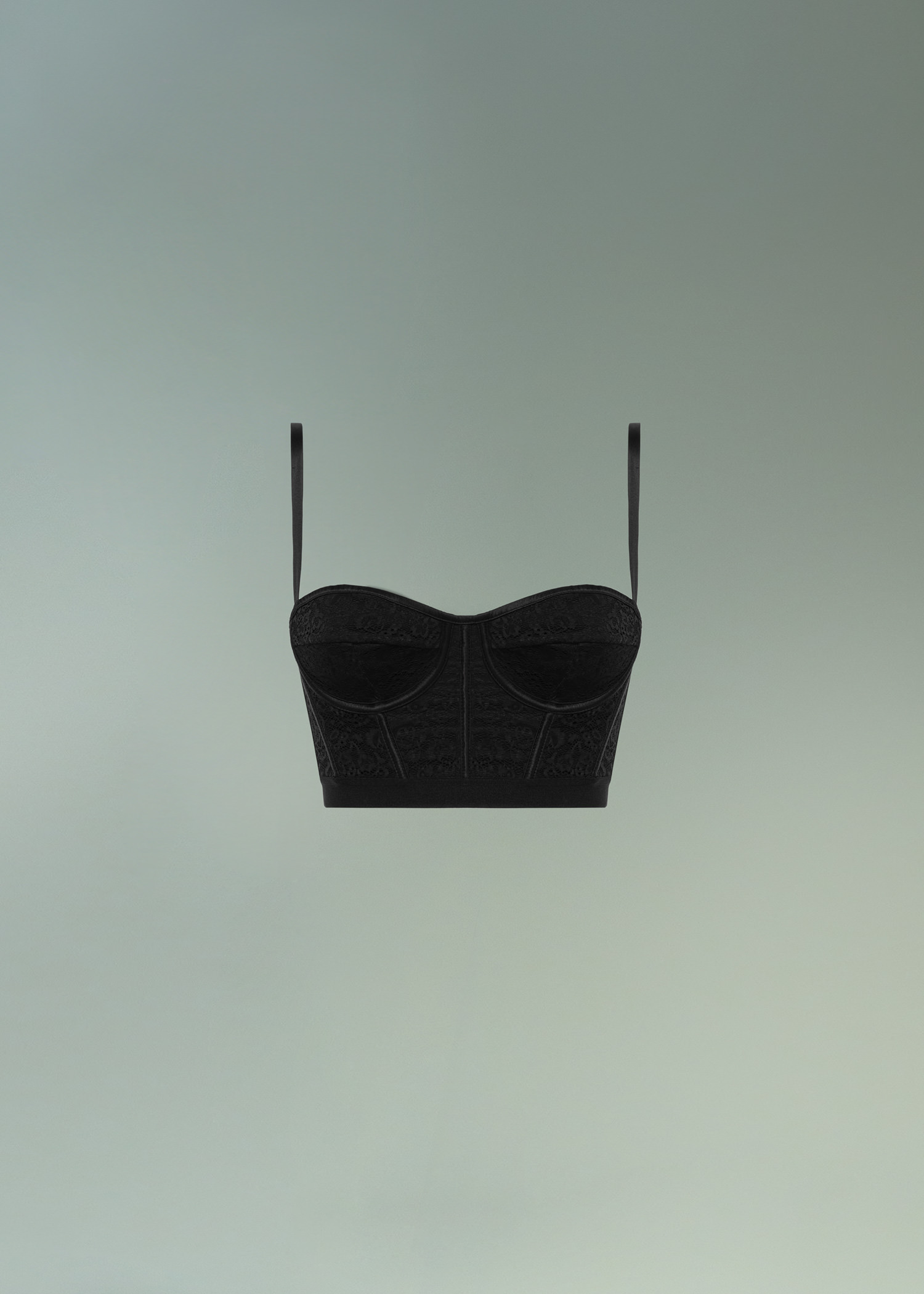 DEL CORE: BUSTIER IN PIZZO