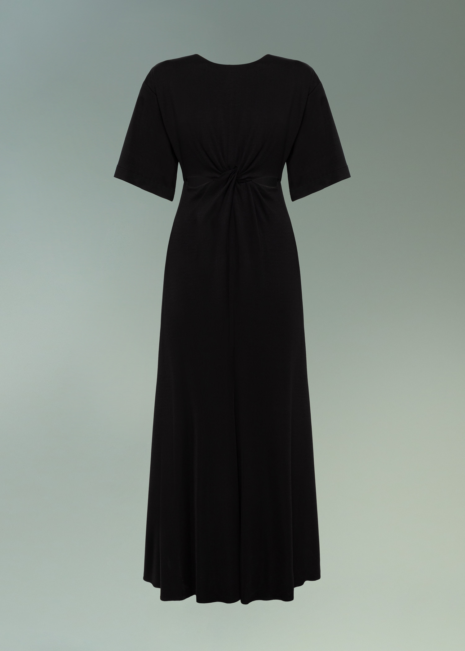 DEL CORE: TWISTED DRAPE T-SHIRT DRESS
