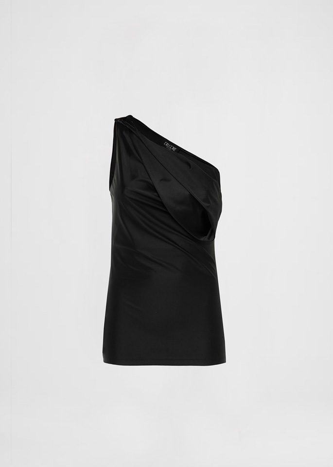 DEL CORE: TOP CON DRAPPEGGIO ASIMETRICO