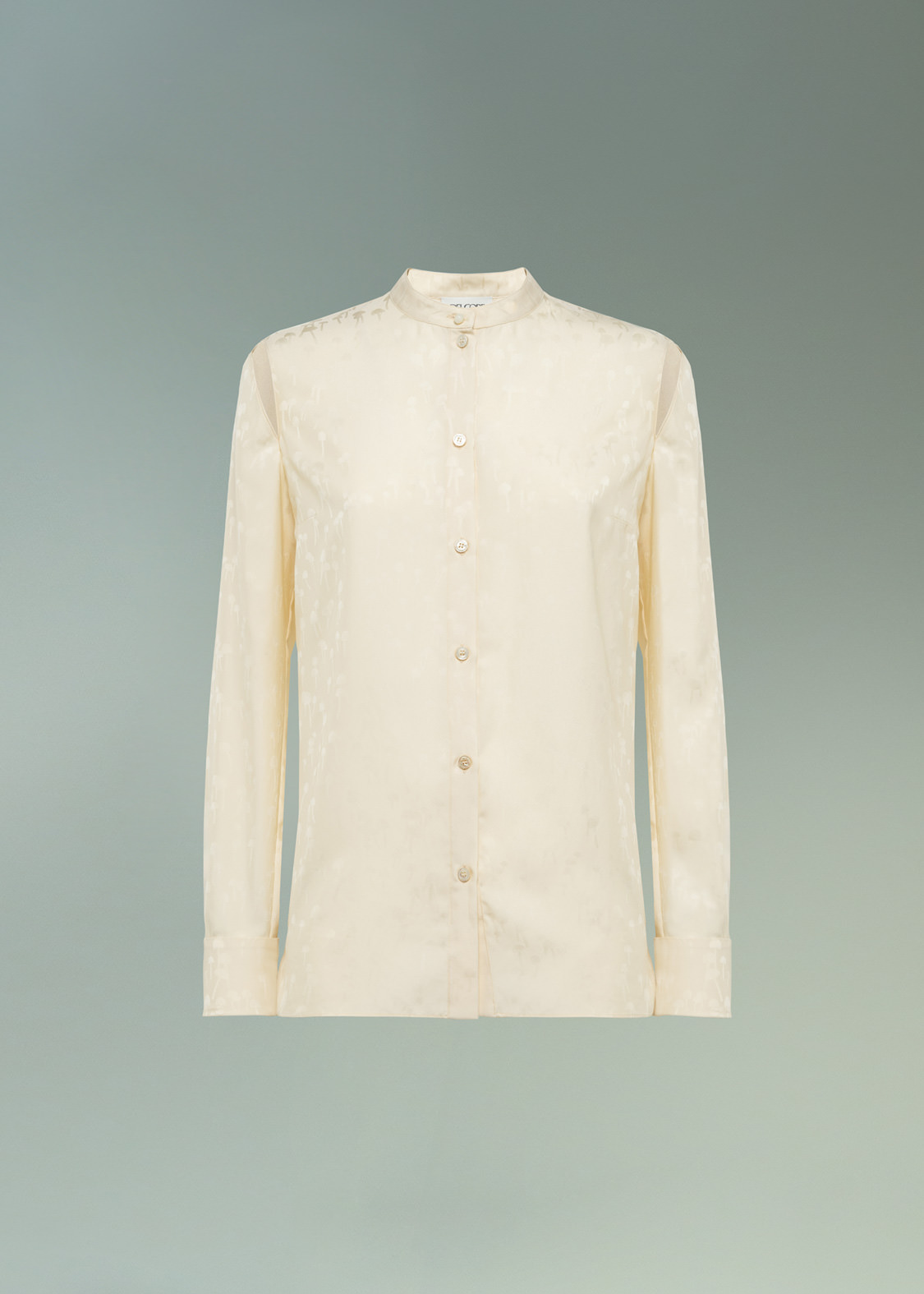 DEL CORE SHIRT WITH WRAP DETAIL AND STAND COLLAR