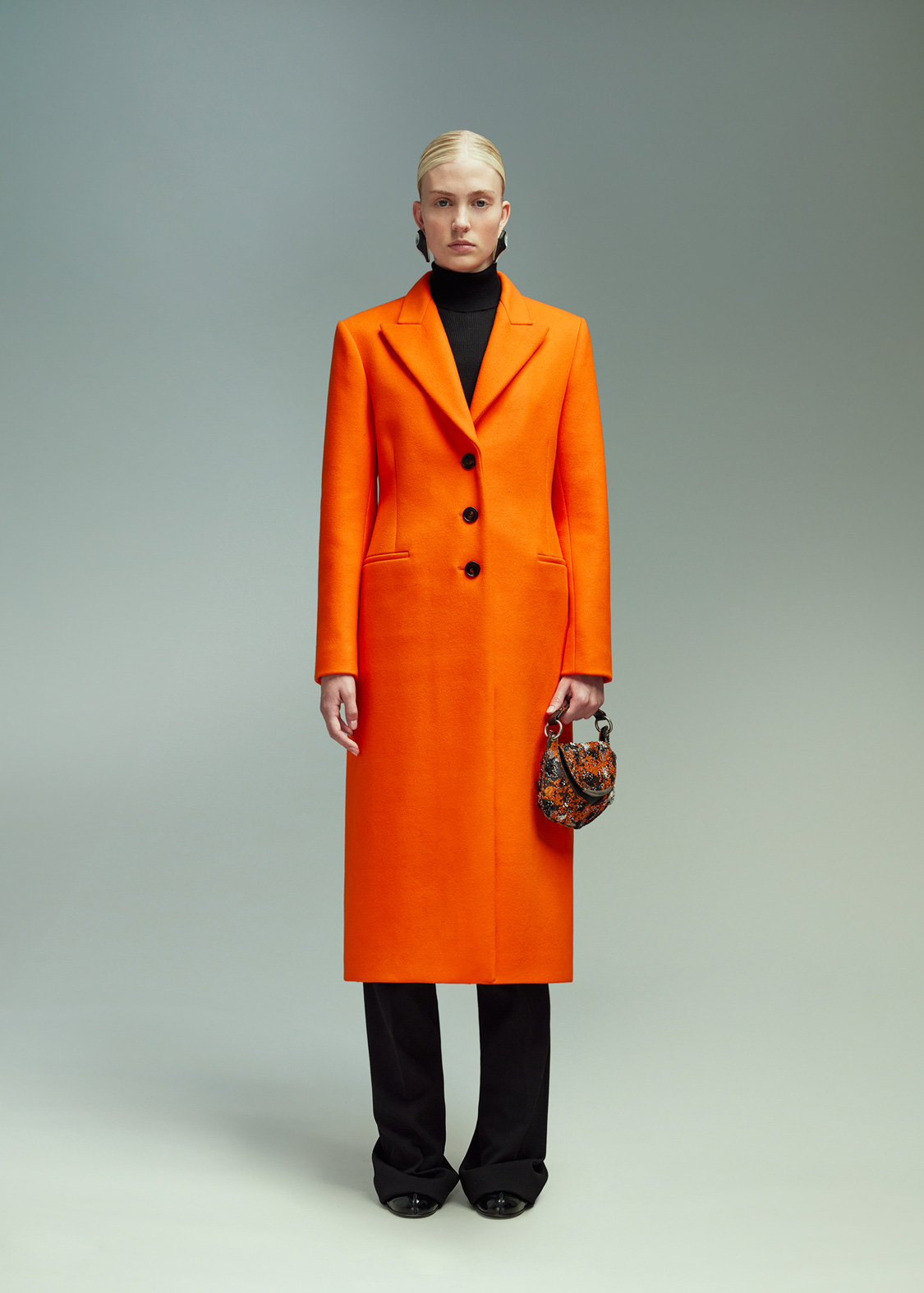 DEL CORE: SINGLE-BREASTED SCULPTED COAT