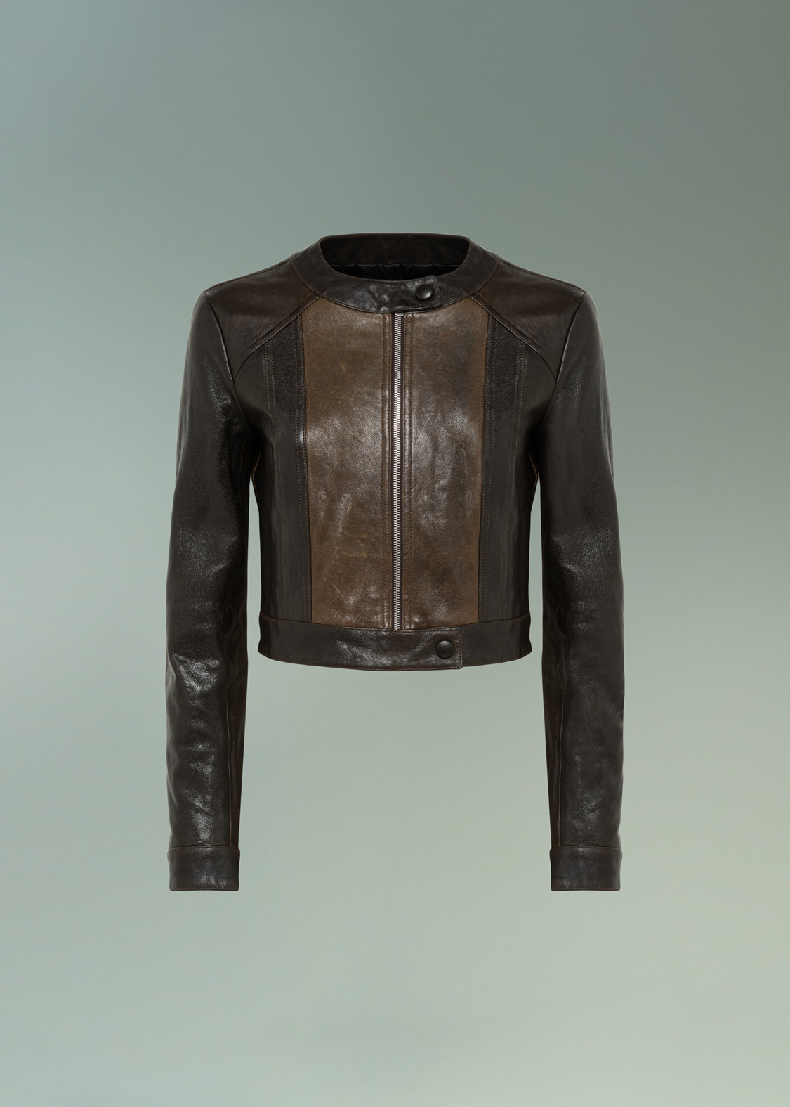 DEL CORE GIACCA IN PELLE PATCHWORK