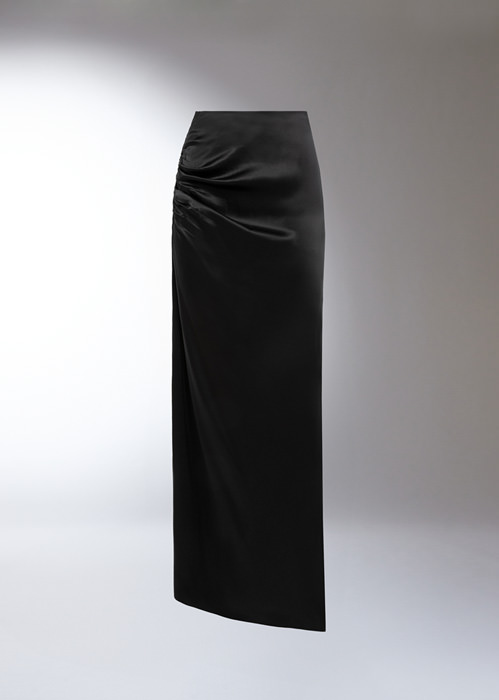 DEL CORE: PENCIL SKIRT WITH GATHERED HIP