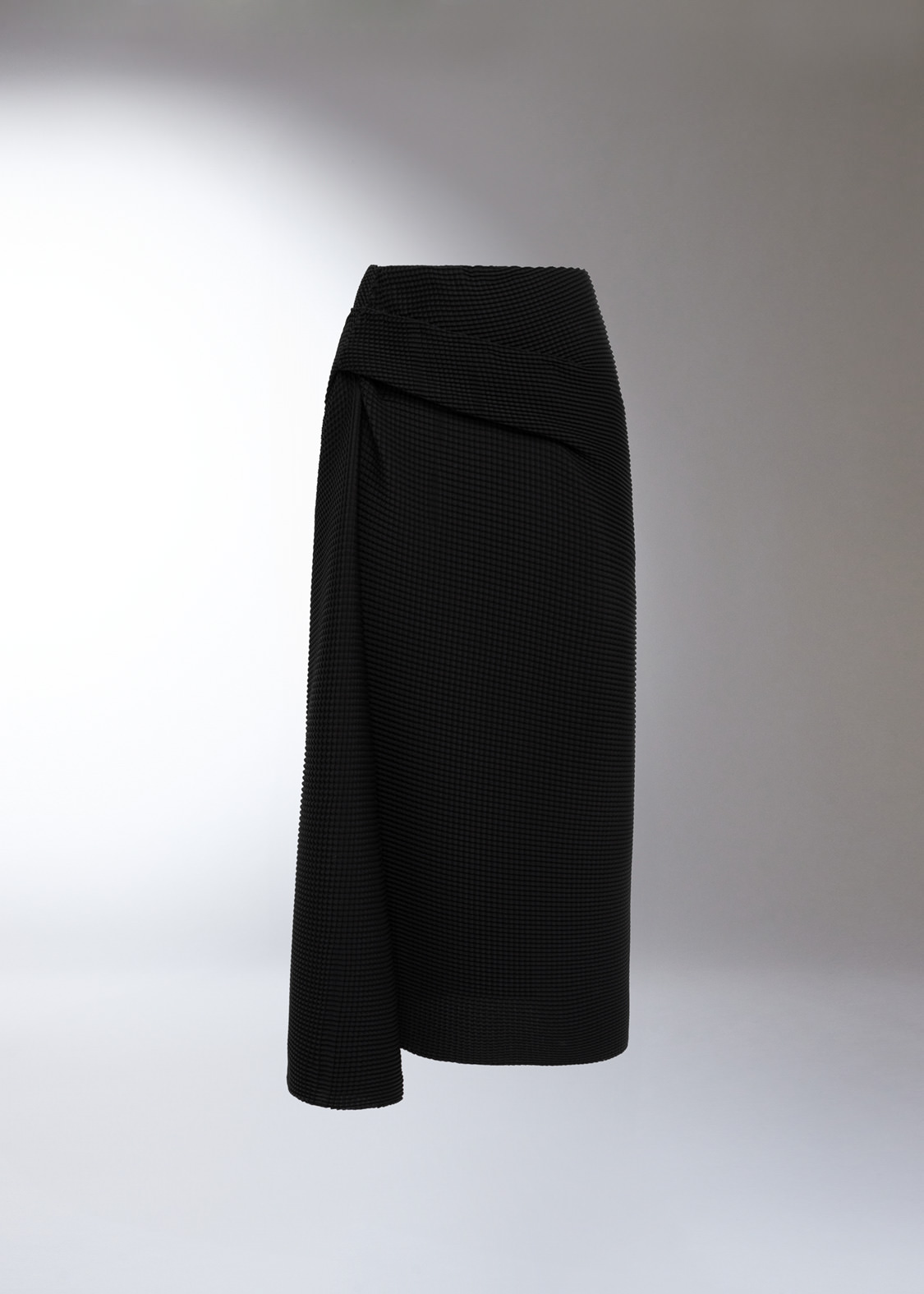 DEL CORE: PLEATED PECIL SKIRT