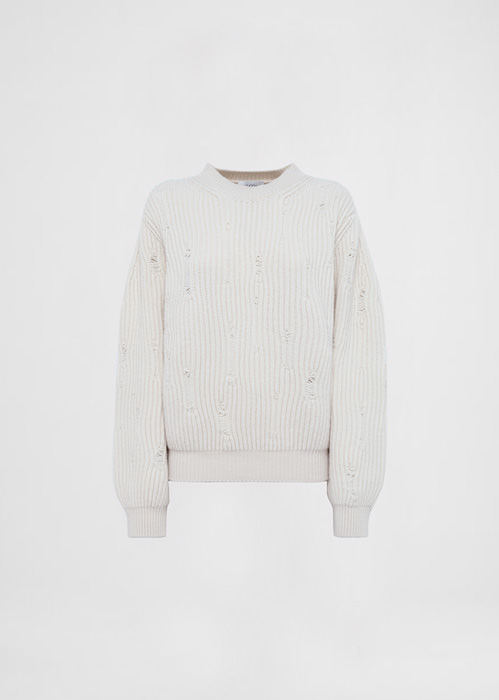 DEL CORE MAGLIONE GIROCOLLO IN LANA CASHMERE