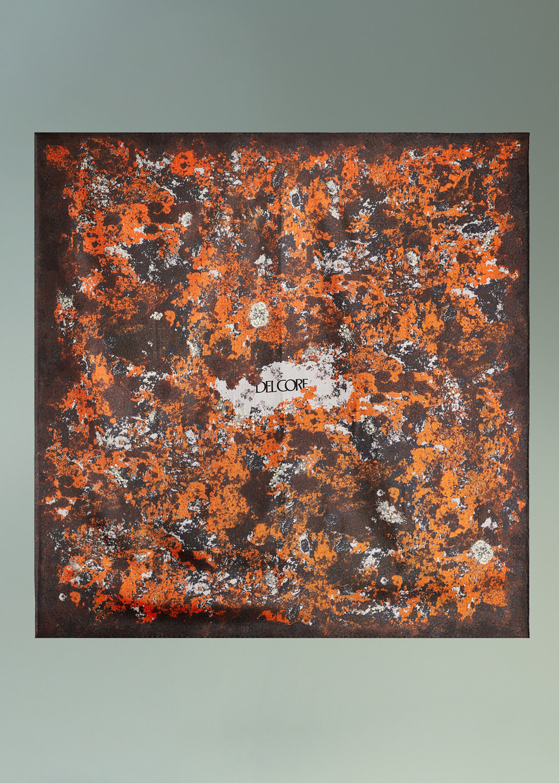 DEL CORE:  EMBERS BLOOM SCARF 90X90 CM