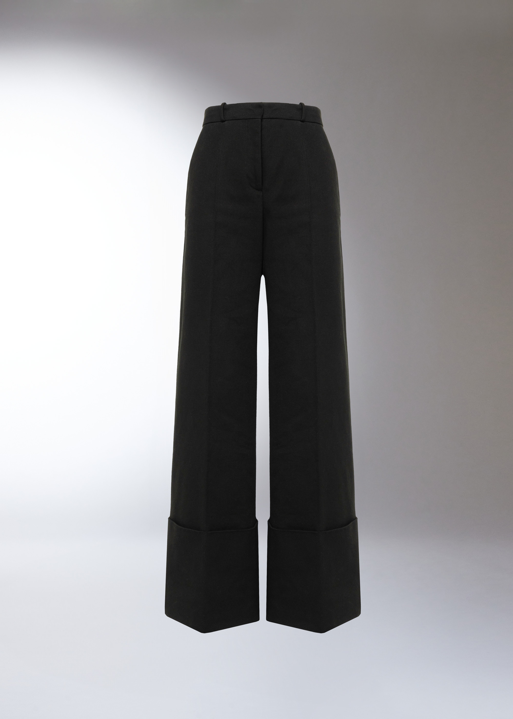 Del Core wide-leg cotton trousers - Neutrals