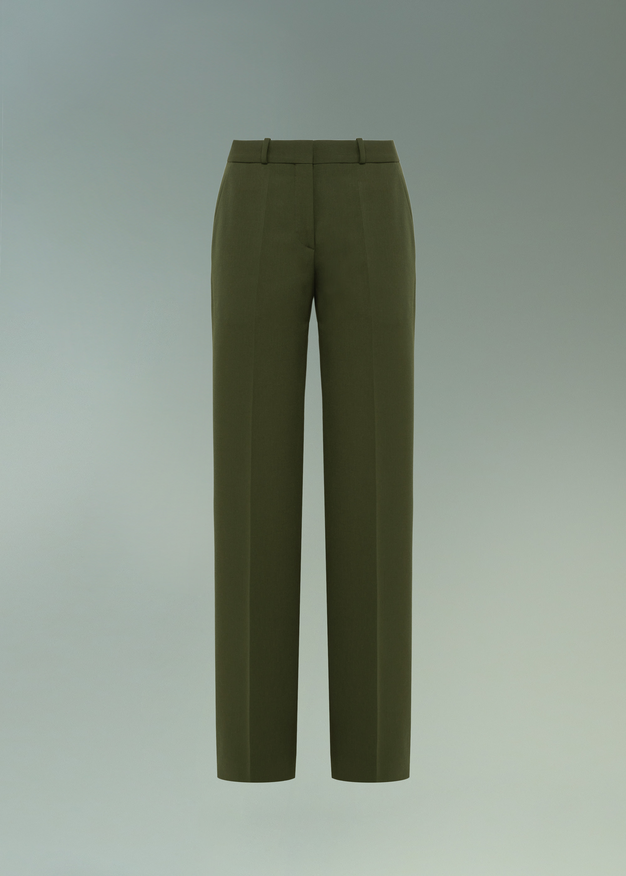 Four season cigarette pants in wool crepe | GIORGIO ARMANI Woman