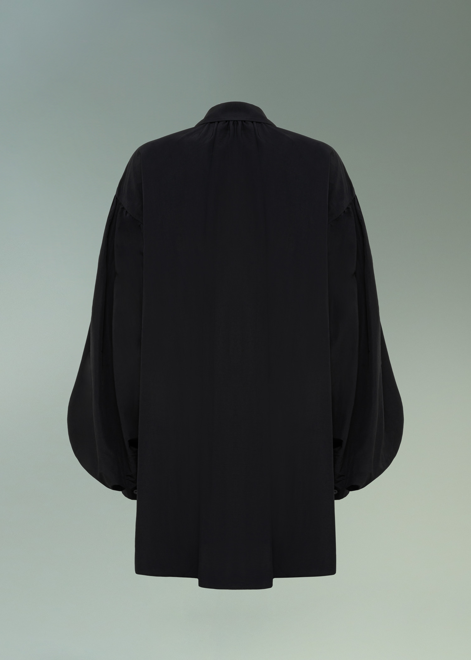 DEL CORE: BALLOON SLEEVE SHIRT DRESS WITH DRAWSTRING WAIST