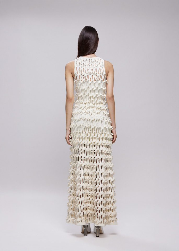 DEL CORE: ABITO LUNGO CON SCOLLO HALTER