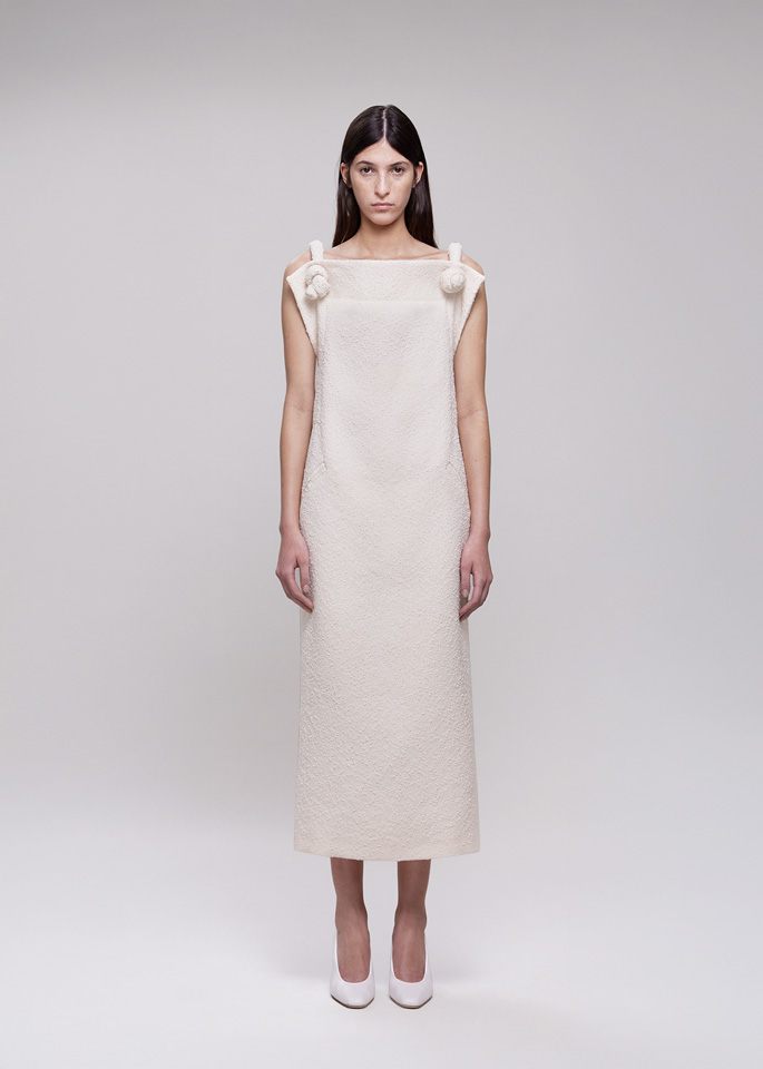 DEL CORE: MIDI DRESS WITH PADDED STRAPS AND OPEN BACK
