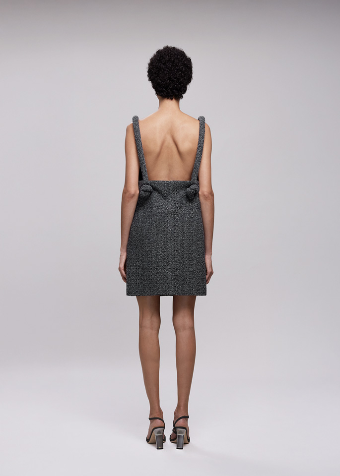 DEL CORE: MINI DRESS WITH PADDED STRAPS AND OPEN BACK