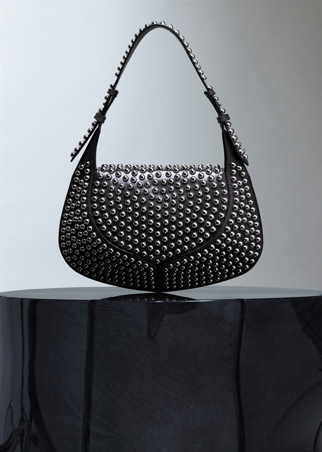 HOBO BAG WITH STUDS DEL CORE
