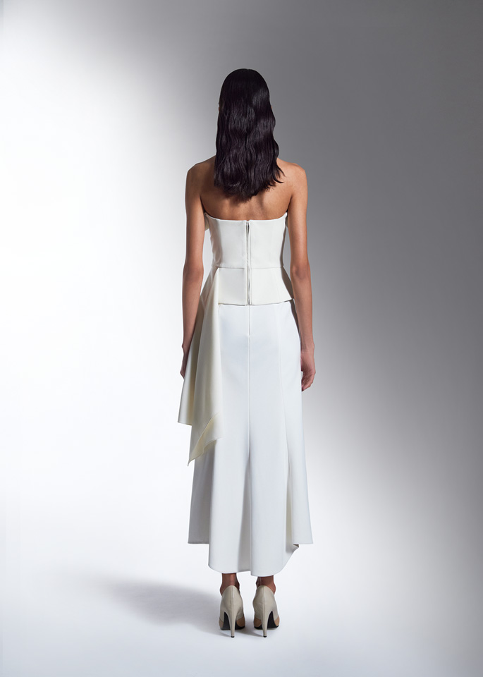 DEL CORE: BUSTIER HANDKERCHIEF TOP