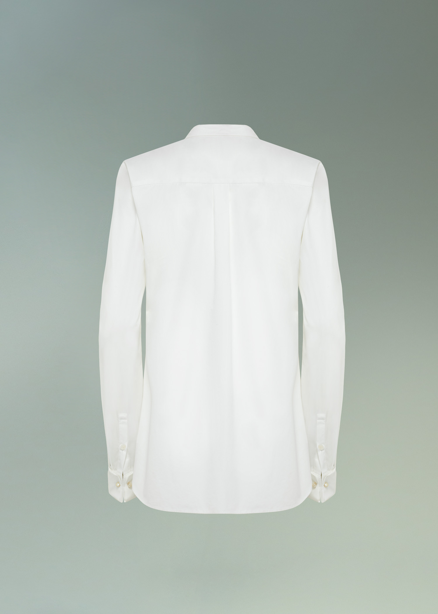 DEL CORE: CAMICIA CON TAGLIO SU SPALLA E COLLO ALLA COREANA