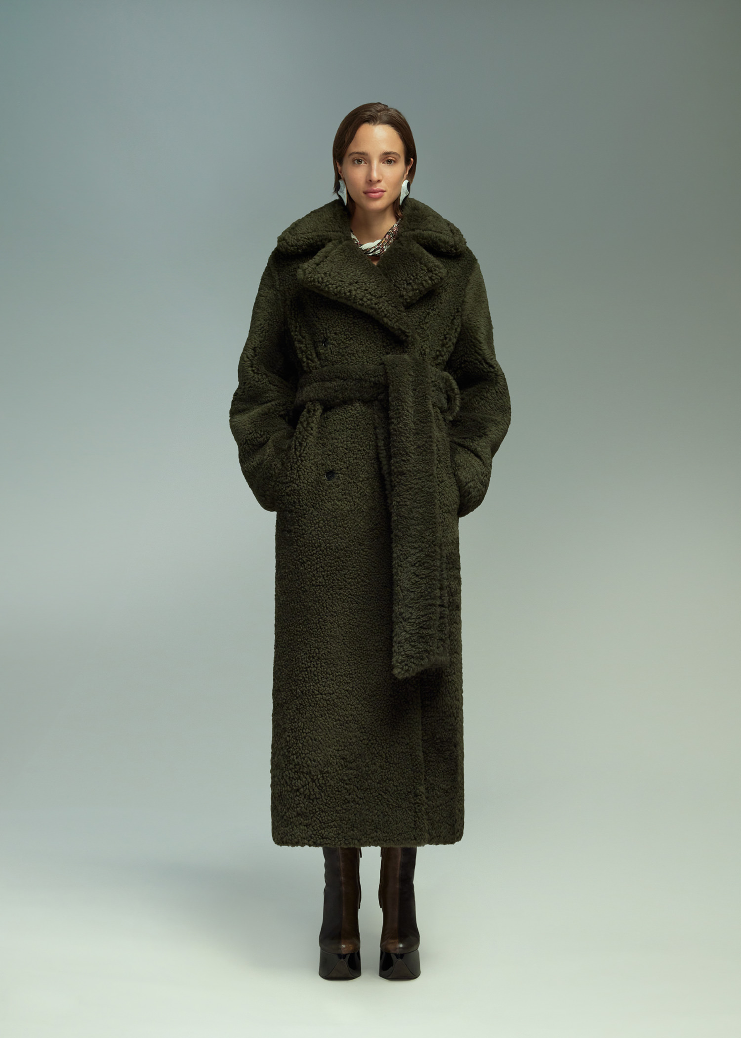 DEL CORE: SHEARLING COAT