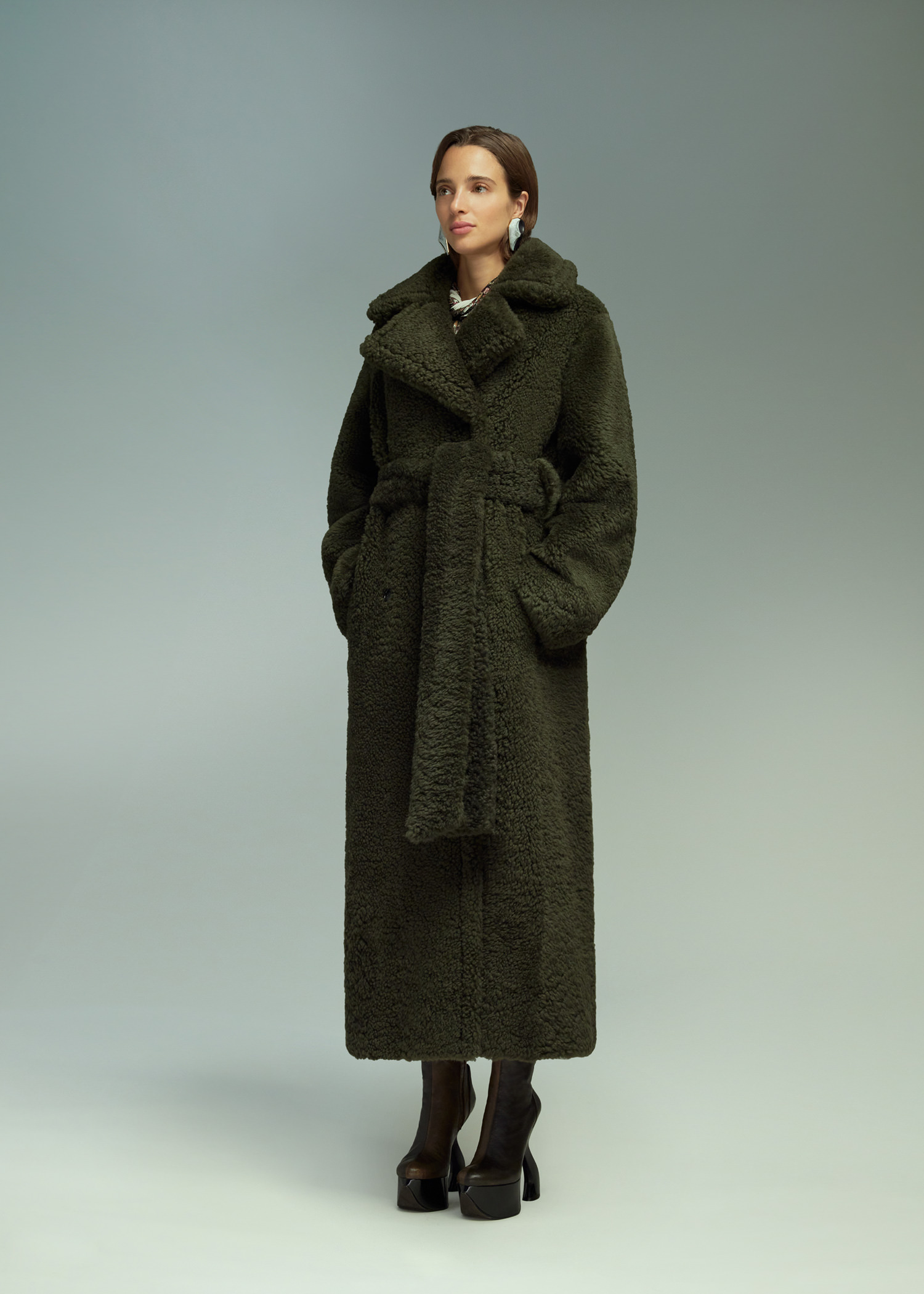 DEL CORE: SHEARLING COAT