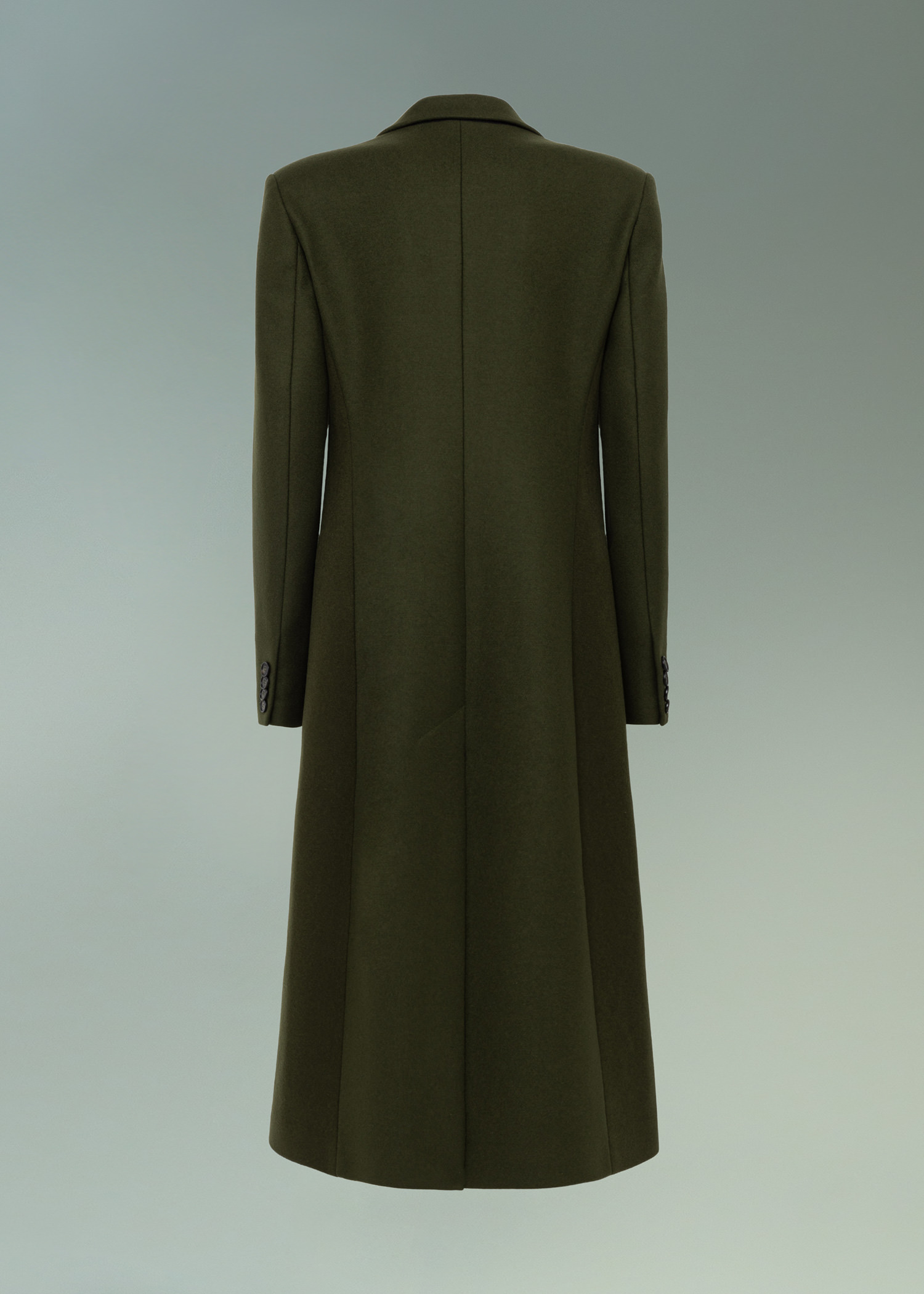 DEL CORE: SINGLE-BREASTED SCULPTED COAT