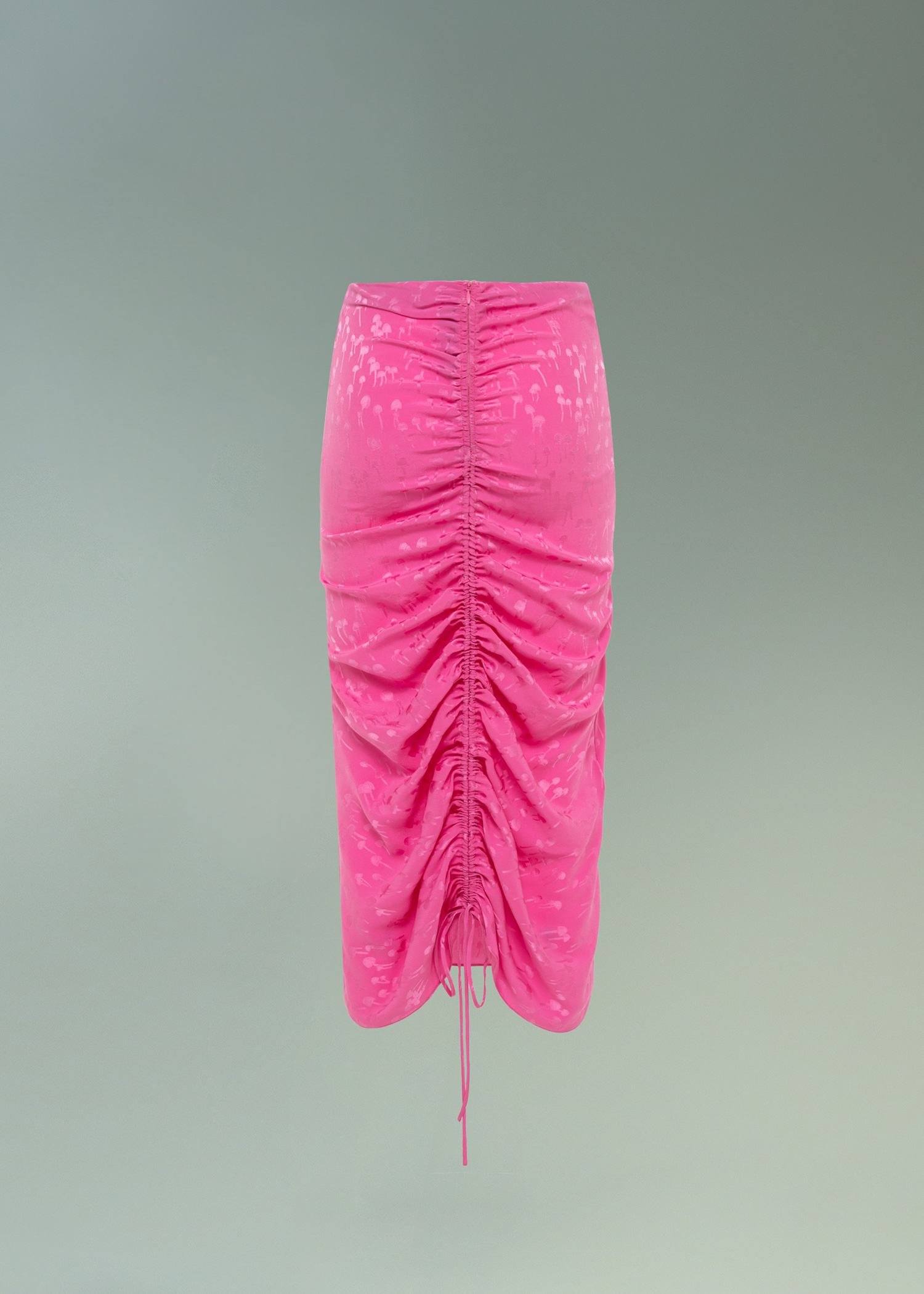 DEL CORE: BACK DRAWSTRING PENCIL SKIRT