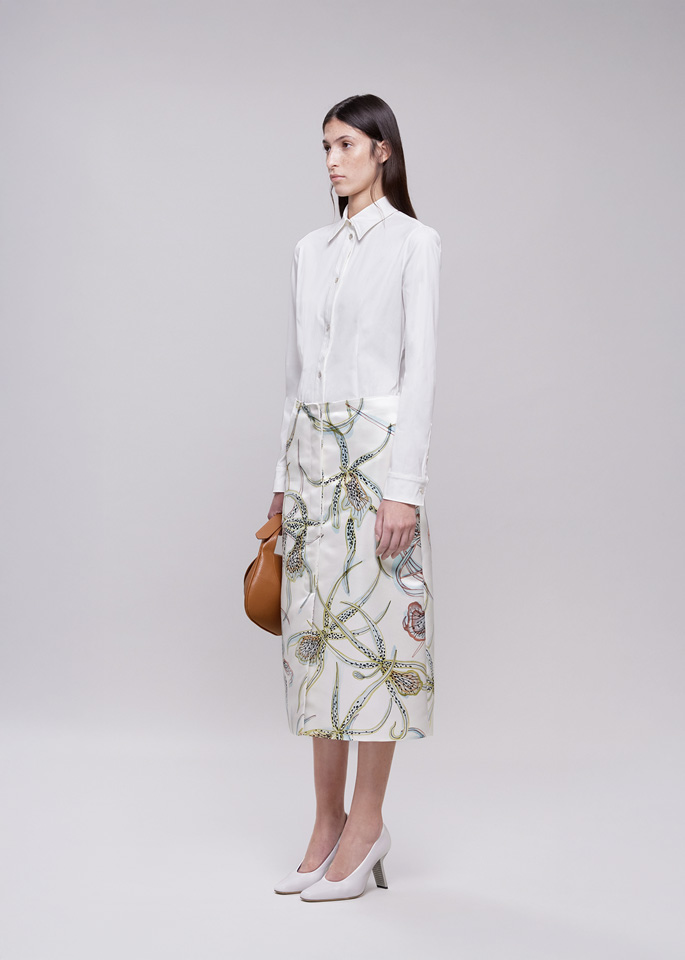 DEL CORE: STRAIGHT MIDI SKIRT