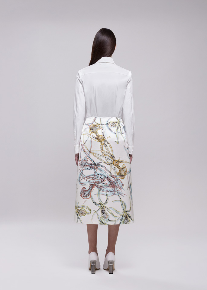 DEL CORE: STRAIGHT MIDI SKIRT