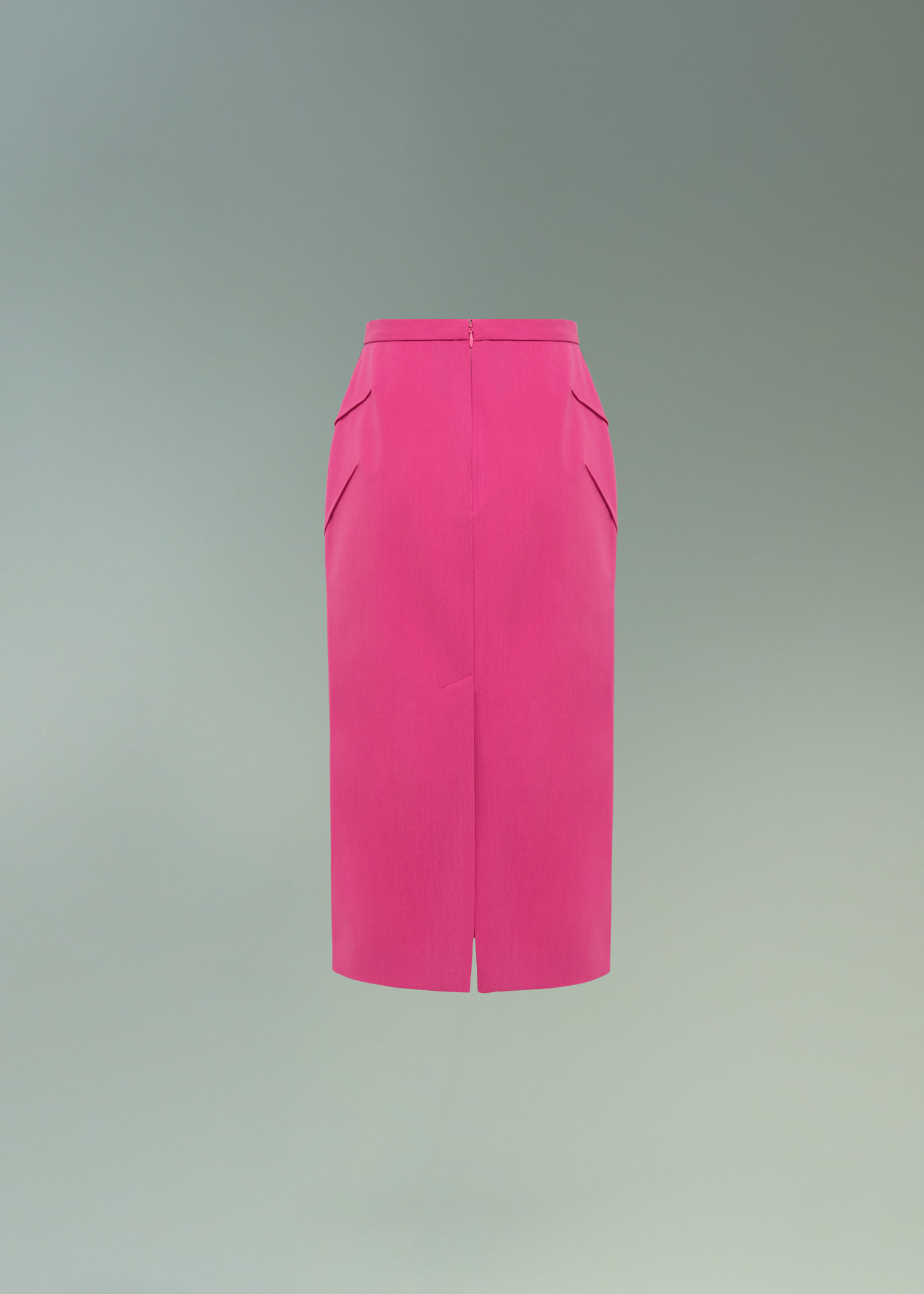 DEL CORE: 3D DART MIDI SKIRT