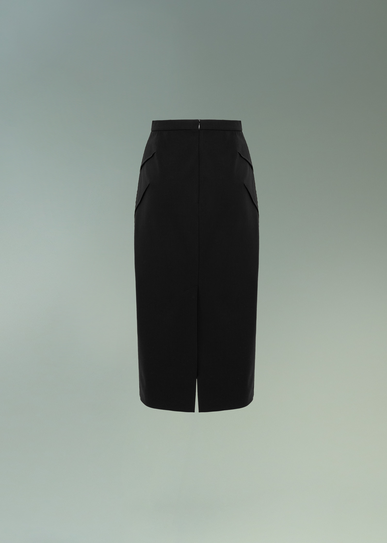 DEL CORE: 3D DART MIDI SKIRT