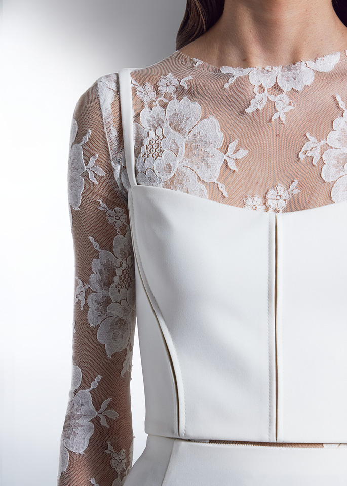 DEL CORE: LACE TOP