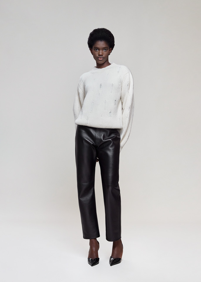 DEL CORE: WOOL CASHMERE CREW NECK KNIT