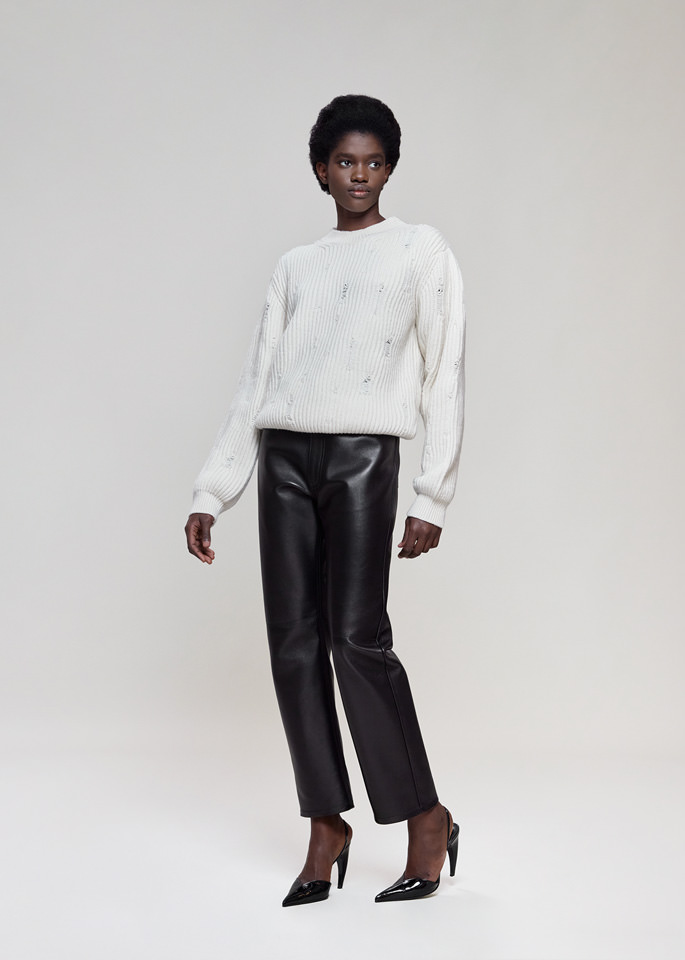 DEL CORE: WOOL CASHMERE CREW NECK KNIT