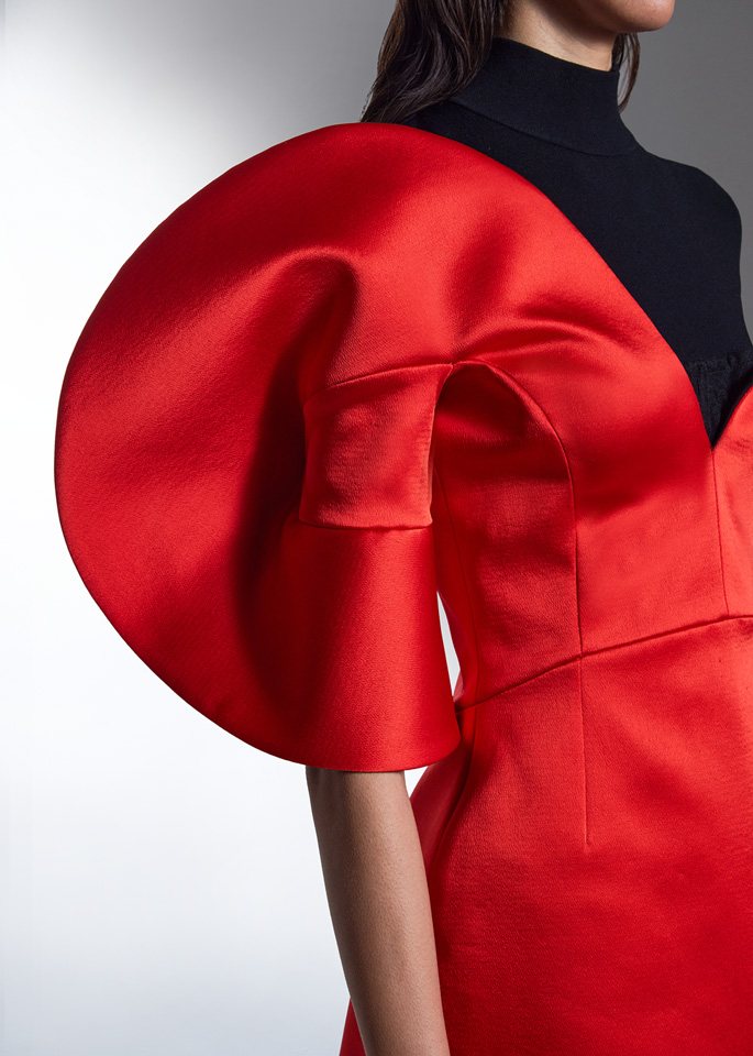 DEL CORE: PETAL SLEEVE MINI DRESS
