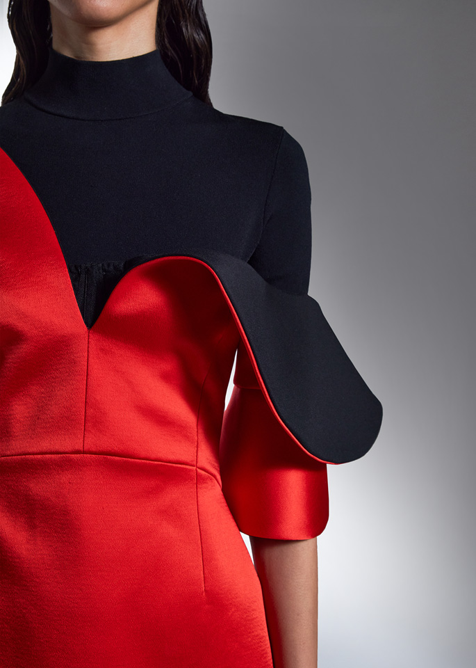 DEL CORE: PETAL SLEEVE MINI DRESS