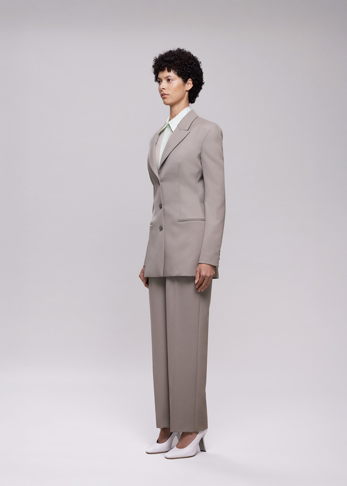 DEL CORE: PANTALONE CROPPED A VITA BASSA