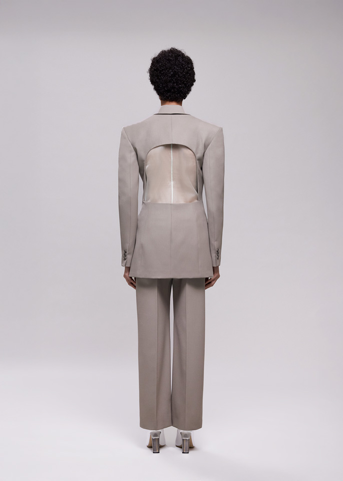 DEL CORE: PANTALONE CROPPED A VITA BASSA