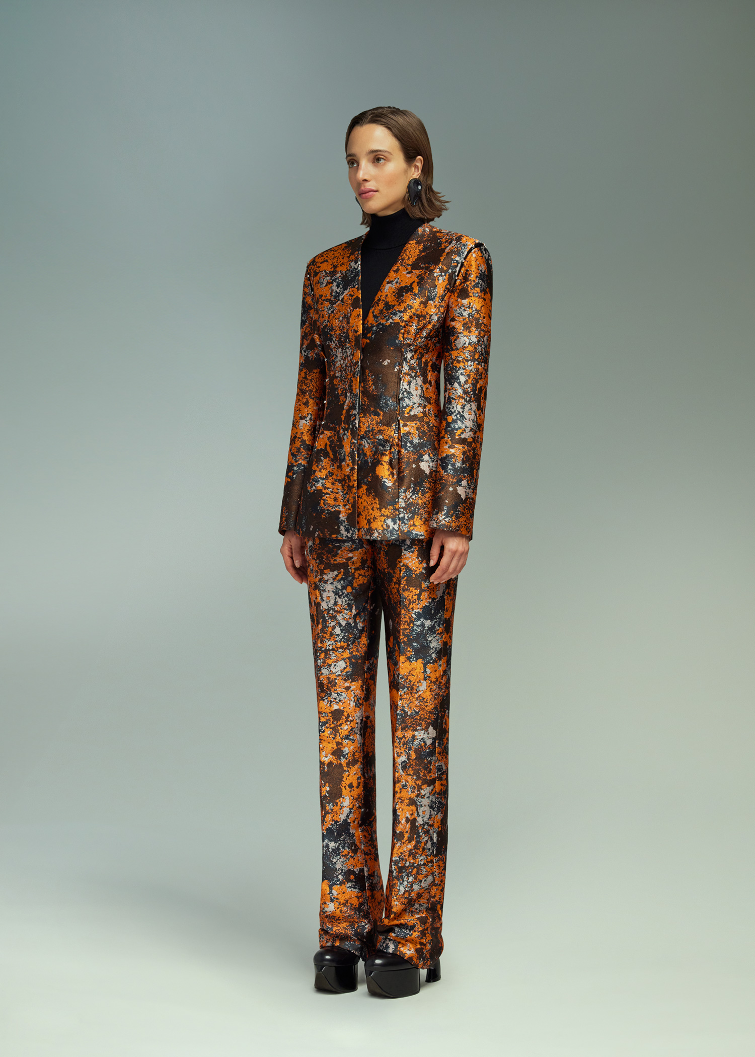 DEL CORE: CORSET WAIST CIGARETTE TROUSERS