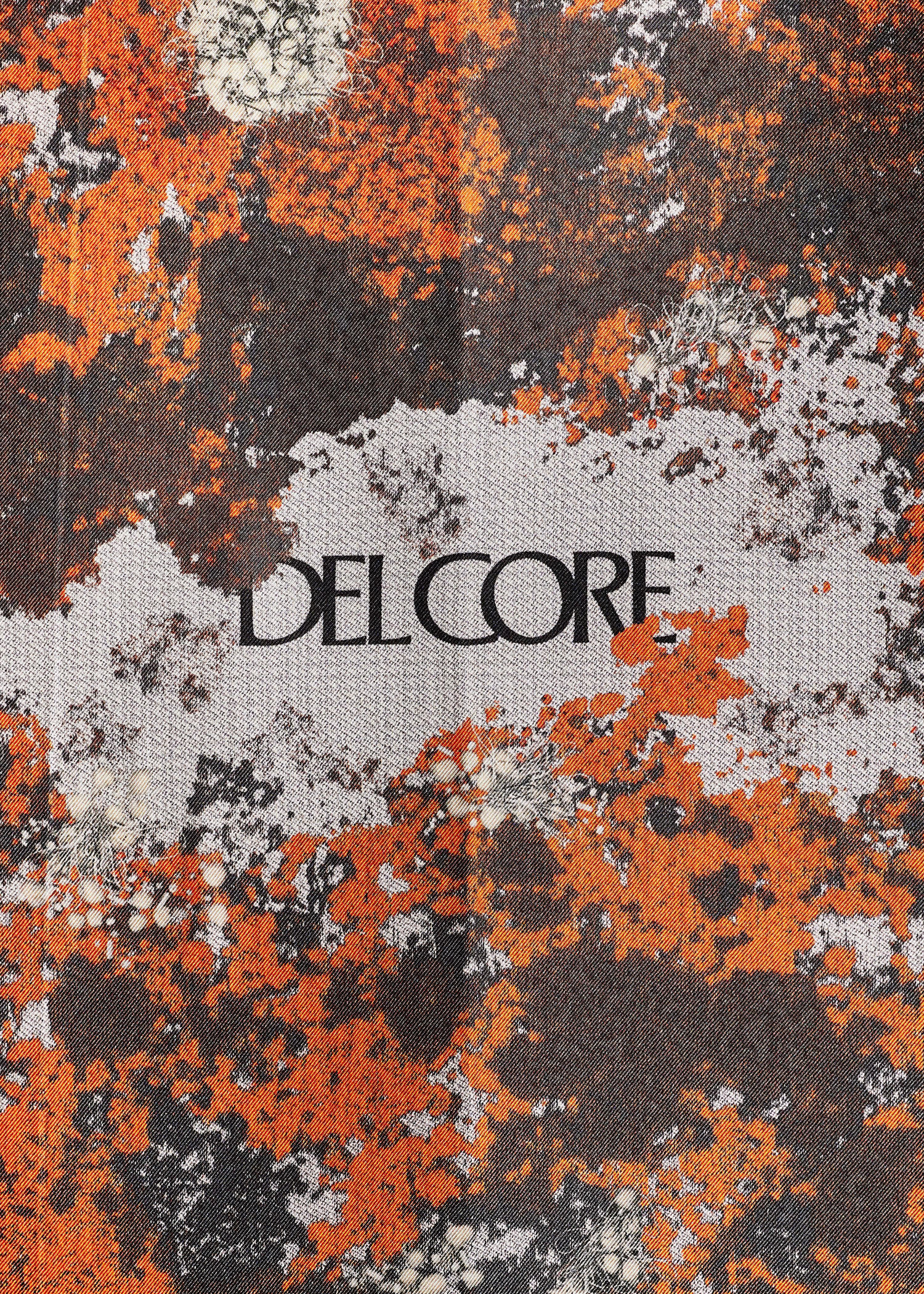 DEL CORE:  EMBERS BLOOM SCARF 90X90 CM