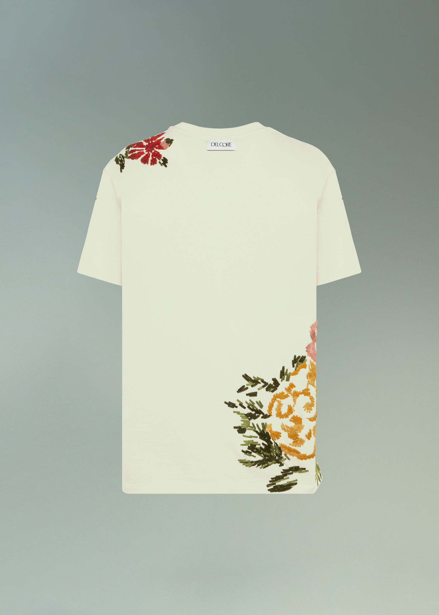 DEL CORE: BOXY T-SHIRT WITH EMBROIDERY