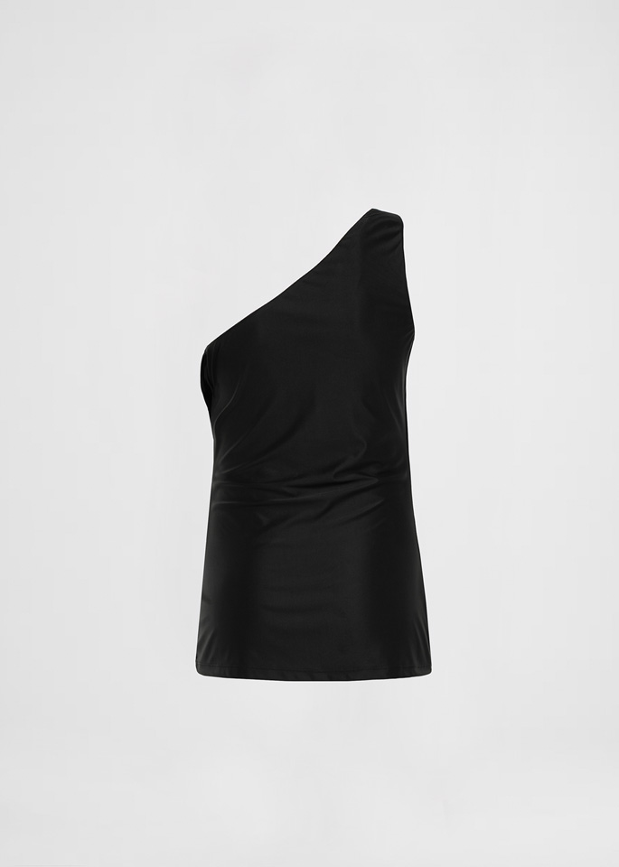 DEL CORE: TOP CON DRAPPEGGIO ASIMETRICO