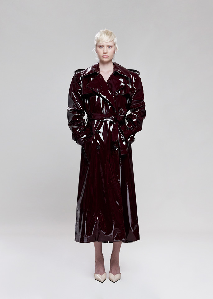 DEL CORE: OVERSIZED VINYL TRENCH